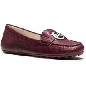 Micheal Kors Burgundy Red Molly Leather Moccasin Loafers